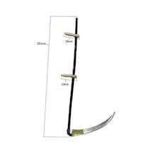 Hubrendy Kargo Komple Tırpan - Metal Saplı 6 Parça Set - Ahşap Elcik 70 Cm