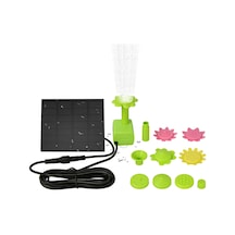 Fosenze Güneş Enerjili Süngerli Fonten, 7v 1.4w Güneş Paneli, 200l/h Su Akışı, Kuğu Havuzu Bahçe Manzarası İçin Renkli Çiçek Uçlarıyla Xh02-0714a