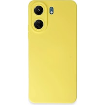 Uray Store Xiaomi Redmi 13c Kılıf Nano İçi Kadife Silikon - Sarı