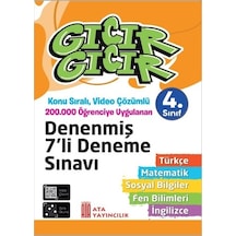Ata Yayıncılık 4. Sınıf Gıcır Gıcır Tüm Dersler Denenmiş 7'li Den