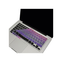 Macbook Air Pro Klavye Koruyucu Us-abd İngilizce Ombre Eski Usb'li Model 2008-2017 İle Uyumlu Pembe Mavi