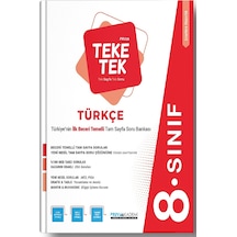 8. Sınıf Türkçe Teke Tek Soru Bankası- Pruva Akademi