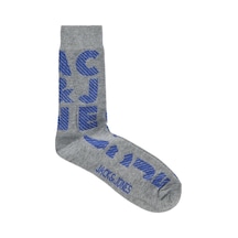 Jack&jones Jacıllusıon Color Sock Gri Melanj 001