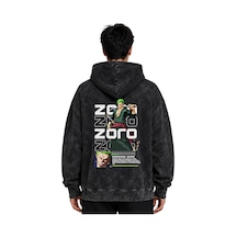 Sevbano Roronoa Zoro One Piece Anime Baskılı Unisex Oversize Premium Yıka Siyah