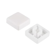 Tact Switch Kapağı Kare Beyaz - 10X10X5Mm İle Uyumlu
