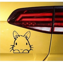 Sevimli Komik Tavşan Oto Sticker Yapıştırma
