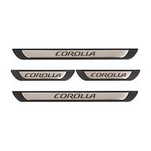 Toyota Corolla 2002-2007 Modeller Old Krom Kapı Eşiği 4 Parça Paslanmaz Çelik