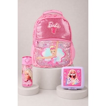 X Dekomus Lisanslı Barbie Ballerina Magic Collection Büyük Boy Okul Çantası,beslenme Kabı Ve Matara Seti Altın