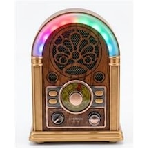 Everton Rt-752 Şarjlı, Led Işıklı Nostaljik Radyo Bluetooth-usb-sd-fm