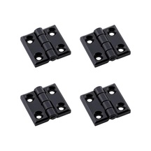 Siyah Metal 4 Adet Set Yaprak Menteşe 30x30mm Dayanıklı Mobilya Kapı Dolap Çekmece Kapak Aksesuar Genel