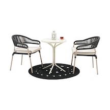 Home Tavoli Terea Bistro Masa Takımı - Antrasit - 55x55x70 Cm Diğer