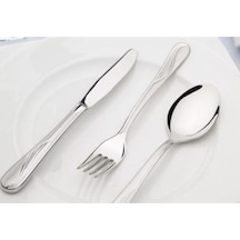 Kuşkanadı Sade 12 Li Çay Kaşığı Gri