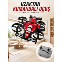 4 Pervaneli Rc Drone Uzaktan Kumandalı 360 Derece Dönüşlü Akrobatik Uçan Oyuncak - Lisinya