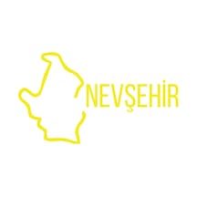 Nevşehir Harita Araba Sticker 17x17 Cm Sarı