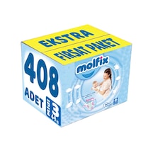 Molfix Bebek Bezi Beden:3 4-9kg Midi Ekstra Fırsat Pk 408 Adet 6'lı