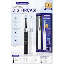 Ahm Elektrikli Diş Fırçası 15000 Vpm 5 Modlu Ipx7 Su Geçirmez Şarjlı Sonic Diş Fırçası 500mah 4 Yedek Başlıklı