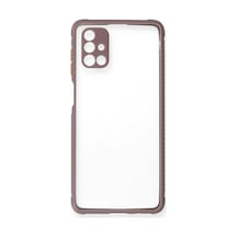 Bezos Samsung Galaxy M51 Kılıf Miami Şeffaf Silikon - Açık Mor Bty