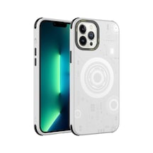 Apple Uyumlu iPhone 12 Pro Max Kılıf Magsafe Desenli Hot Kapak