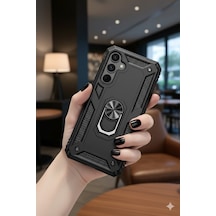 Samsung Uyumlu Galaxy S24 Fe Kılıf Yüzüklü Stand Olabilen Magnetic Tpu Tank Kapak Samsung Uyumlu Galaxy S24 Fe Kılıf Yüzüklü Stand Olabilen Magnetic Tpu Tank Kapak