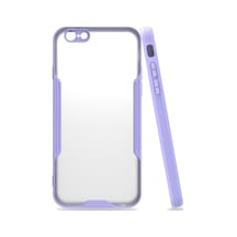 Apple Uyumlu - iPhone 6 Kılıf Platin Silikon - Lila