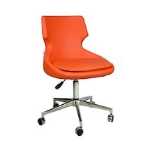 Mobilyakeyfi Bürocci Zaga Metal Ayaklı Çalışma Koltuğu-Turuncu-2023A0123
