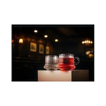 Ayrex 6 Parça Çizgili Cam Türk Kahvesi Fincanı- Espresso Bardağı Meşrubat Bardağı Genel