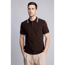 Defacto %100 Pamuk Polo Tişört G3307ax26smbn339 Kahve-bn339