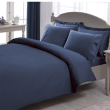 Taç Premium Basic Stripe King Size Çk Nevresim Takımı Lacivert