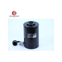 Worldforce 11167 Delikli Hidrolik Silindir 20 Ton Strok: 50 mm HidrolikDelikli Makine Krikosu