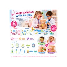 Oyuncak Doktor Seti - 2 Farklı Renk Seçenekli Eğitici Sağlık Ve Doktorluk Evcilik Oyuncak Seti Mavi Mavi - 893289425