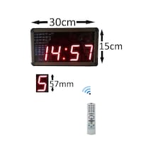 Bluetooth Müzik Çalarlı Dijital Saat Ve Derece (Ölçüsü: 15X30 Cm)