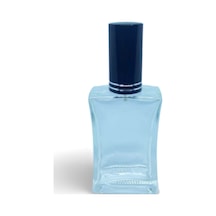 Parfüm Şişesi 50 Ml 3 Adet Siyah Kapak Metal Valf İçbükey Boş Şişe