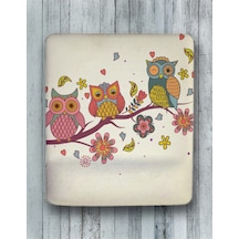 Renkli Baykuş Bilek Destekli Mouse Pad Mousepad