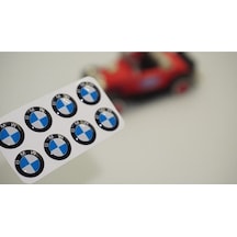 Bmw Logo Jant Torpido Direksiyon Damla Sticker Logo Seti 8 Adet