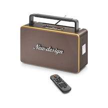 Bluetooth Nostaljik Fm Radyo Usb Tf Aux Kumandalı Taşınabili Tdrtr 76778701