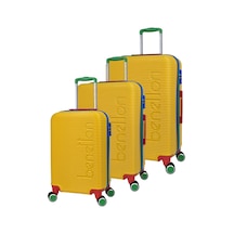 United Colors Of Benetton Lüx Abs 3'lü Valiz Seti Sarı Bnt500 Sarı United Colors Of Benetton Lüx Abs 3'lü Valiz Seti Sarı Bnt500 Sarı