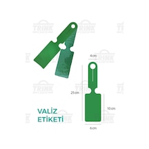 Trink Çanta Valiz Etiketi Ve Bavul Etiketi 1 Adet Şeffaf