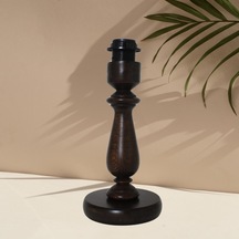 Koyu Ceviz Ahşap Abajur Ayak Vintage Model Ayk001245 Ceviz