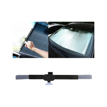 Araba Enayi Vantuzları Geri Çekilebilir Cam Güneş Gölge Blok Güneşlik Güneş Uv Koruması İçin Kapak, Boyutu: 46cm