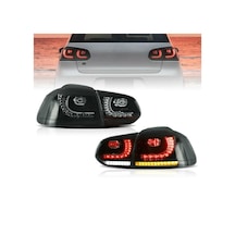 Volkswagen Golf 6 Mk6 R20 Led Stop 2009-2012 Dark Smoke