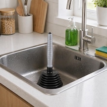 Körüklü Lavabo Pompası 25 Cm Tıkanıklık Açma Pompası Tuvalet Açıcı Pompa Banyo Mutfak Gider Açıcı Vakumlu Pompa Lavabo Açıcı Asorti Renk
