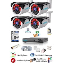 5 Mp Ultra Hd Güvenlik Kamera Seti Teico- 6540n 320 Gb