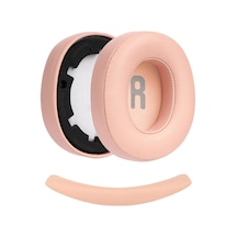 Novstrap Jbl Tune 700bt 710bt 720bt 750btnc 760nc 770nc İle Uyumlu Yedek Kulaklık Pedi Süngeri + Kafa Bandı Seti Pembe Açık