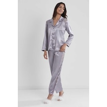 Pierre Cardin Royal Kadın Sırtı Dantel Saten Pijama Takımı 1438 001 Pierre Cardin Royal Kadın Sırtı Dantel Saten Pijama Takımı 1438 001