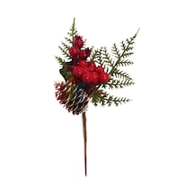 Yılbaşı Çam Dalı Berry Kozalaklı 24 Cm