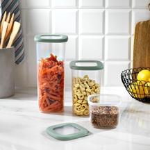 Schafer Hold 3 Lü Saklama Kabı-su Yeşili