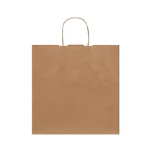 Packanya 33 x 20 x 33 - 200 Adet Burgu Saplı Kraft Çanta