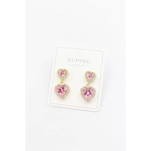 Kalp Küpe - Pembe Çok renkli 30361661