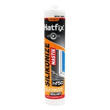 Hatfix Silikonize Mastik Beyaz 500Gr Beyaz