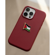 Filistin Dalgalı Bayrak Sembolü Telefon Arkası Süsü Sticker Etiket A300094